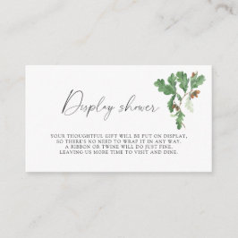 Cartão De Informações Balas de ramificação - chá de exibição