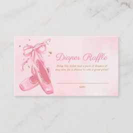 Cartão De Informações Ballerina Calçados Fralda Raffle Ticket