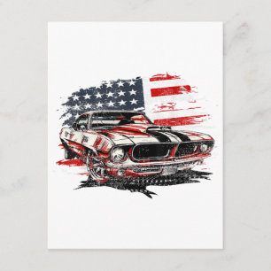 Cartão De Informações Bandeira Americana Patriótica