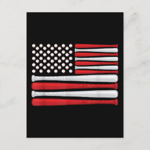 Cartão De Informações Bandeira Clássica de Beisebol Americano - Beisebol