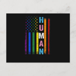 Cartão De Informações Bandeira LGBT Americana Mês do Orgulho Gay Arco-ír