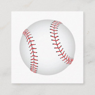 Cartão De Informações Baseball Design com beisebol personalizado em BG C