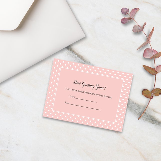 Cartão De Informações Basta um Arco rosa-claro, adivinhando o jogo do Ch (Criador carregado)