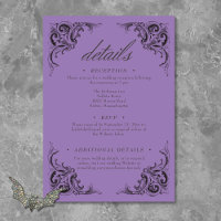 Bat Vitoriano Até Casamento Preto e Roxo da Morte