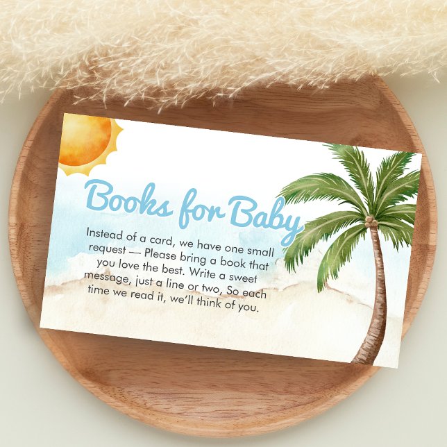 Cartão De Informações Beach Surf Baby on Board Shower Books for Baby (Baby on Board Baby Shower Books for Baby)
