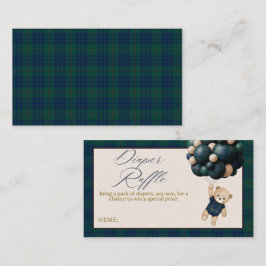 Cartão De Informações Bearly Wait Teddy Balloon Baby Shower diaper