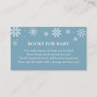 Cartão De Informações Bebê É Frio Fora do Livro do Chá de inverno para B