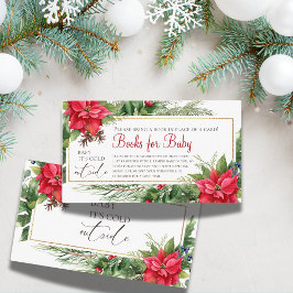 Cartão De Informações Bebê É Frio Fora dos Livros de Inverno para o Chá 