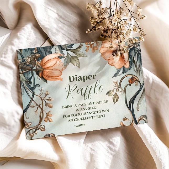 Cartão De Informações Bebê em Bloom Wildflower (Criador carregado)