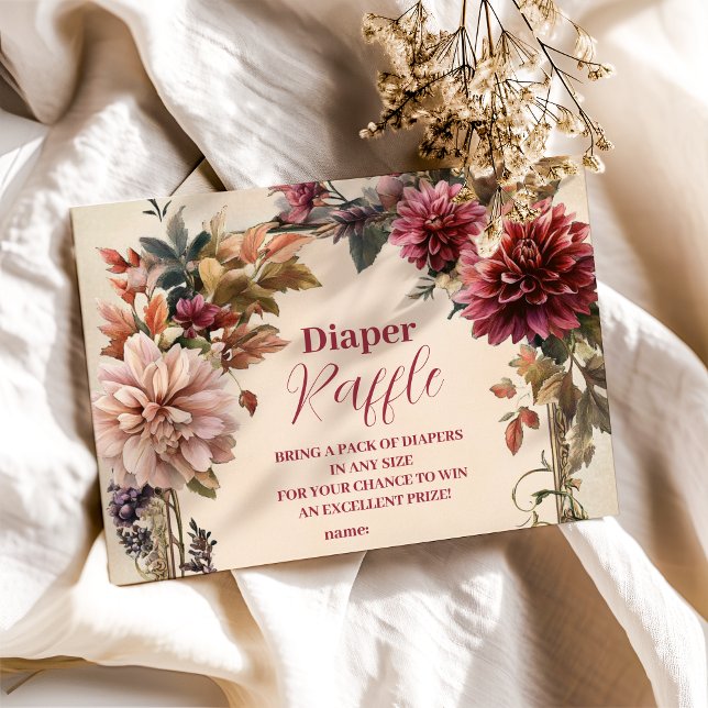 Cartão De Informações Bebê em Bloom Wildflower (Criador carregado)