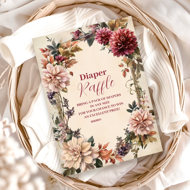 Cartão De Informações Bebê em Flor Silvestre (Criador carregado)