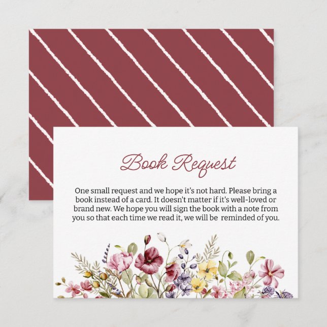 Cartão De Informações Bebê em Livros Bloqueados para Livros Bebês Solici (Frente/Verso)