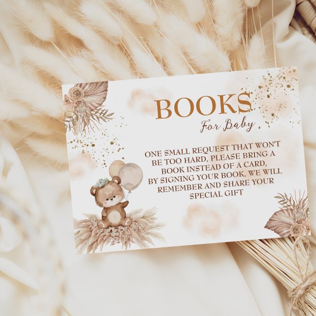 Cartão De Informações Bebê Esperar Um Urso Frio Bonito (Criador carregado)