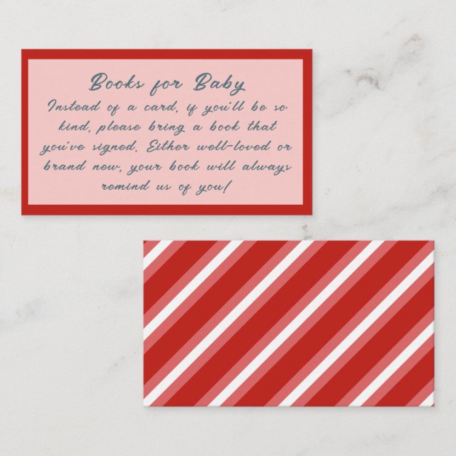 Cartão De Informações Bebê está frio fora do chá de fraldas (Frente/Verso)