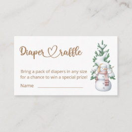 Cartão De Informações Bebê, Está Frio Lá Fora Chuveiro de Bebê Rifas de 