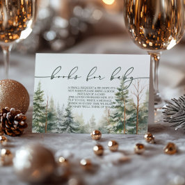 Cartão De Informações Bebê Está Frio Lá Fora Livro de Pedido de Chá de B