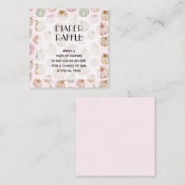 Cartão De Informações Bebê-Fralda-Bebê-Abóboras Rosa Raffle