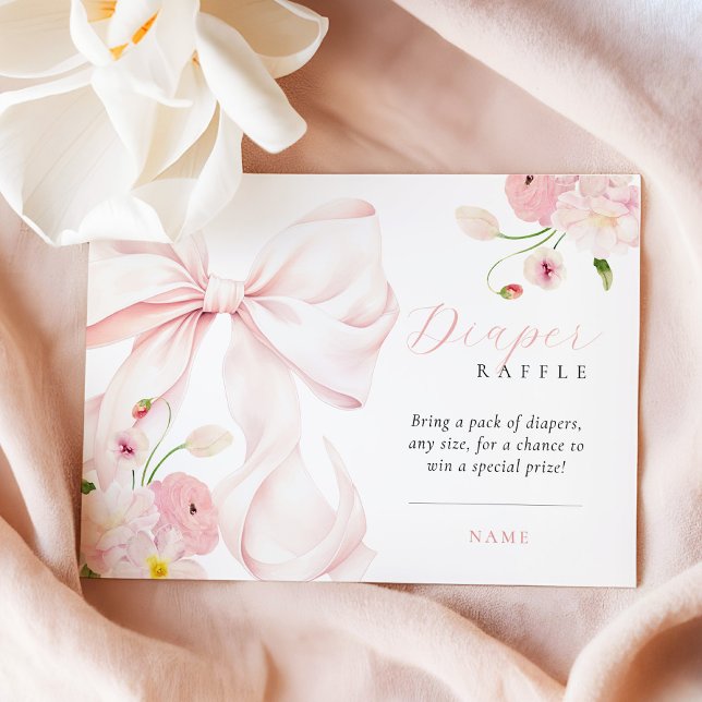 Cartão De Informações Bebê na Fralda de Sangue Raffle (Criador carregado)