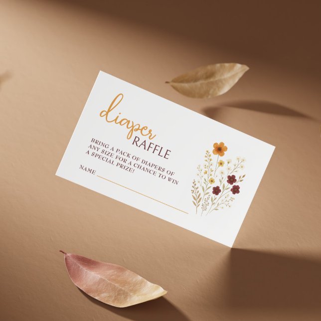 Cartão De Informações Bebê na Fralda de Sangue Raffle (Criador carregado)