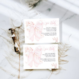 Cartão De Informações Bebê no Bloom Floral Arco Primavera Chá de fraldas