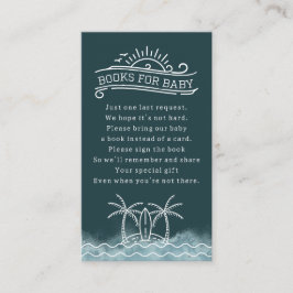 Cartão De Informações Bebê no Livro Solicitação de Tabuleiro Azul