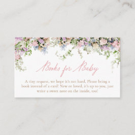 Cartão De Informações Bebê Rosa de Jardim em Livros de Bloqueio para Beb