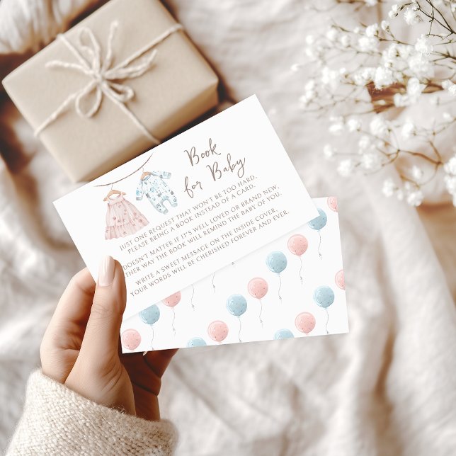 Cartão De Informações Bebê Roupas Gênero Livro de Revelação para Bebê (Criador carregado)