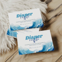 Bebê sobre Fralda Chá de fraldas Raffle