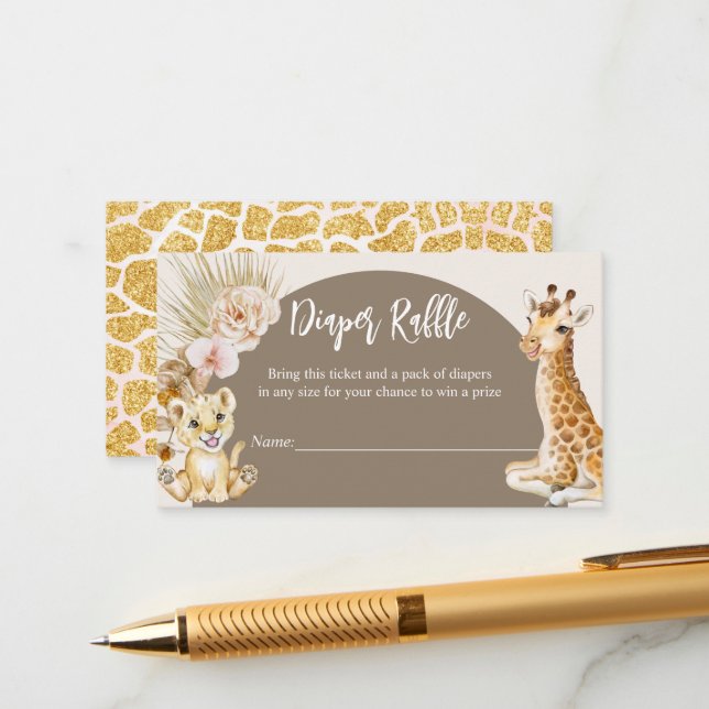 Cartão De Informações Bebês bicho-da-fralda chá de fraldas arco-íris (Frente/Verso In Situ)