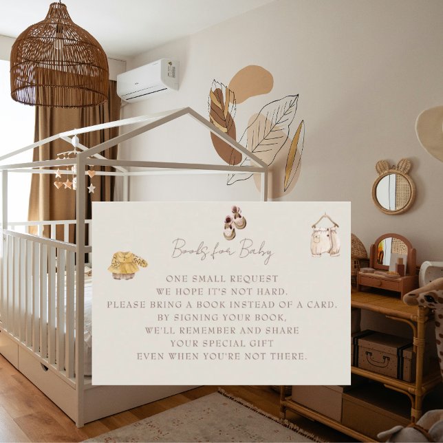 Cartão De Informações Bebês Roupas Cream Gêmeos Chás Livros para Bebê (Criador carregado)