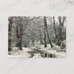 Cartão De Informações Beech Forest, Winter by Anders Andersen-Lundby