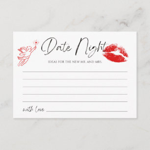 Cartão De Informações Beija A Menina Adeus Bachelorette Data Night