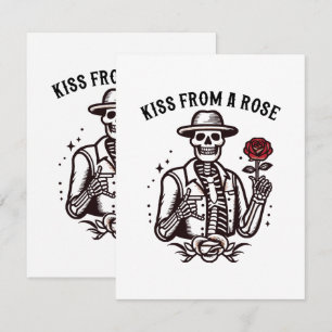 Cartão De Informações Beijo de uma Rosa