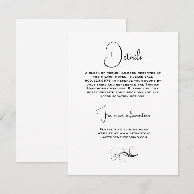 Cartão De Informações Bela Noiva de Flores de Primavera (Frente/Verso)