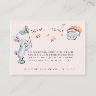 Cartão De Informações Belo Coelho Estrelas Fralda Arco-Íris Raffle