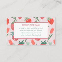 Berry Sweet Baby Shower Book Request Response Card