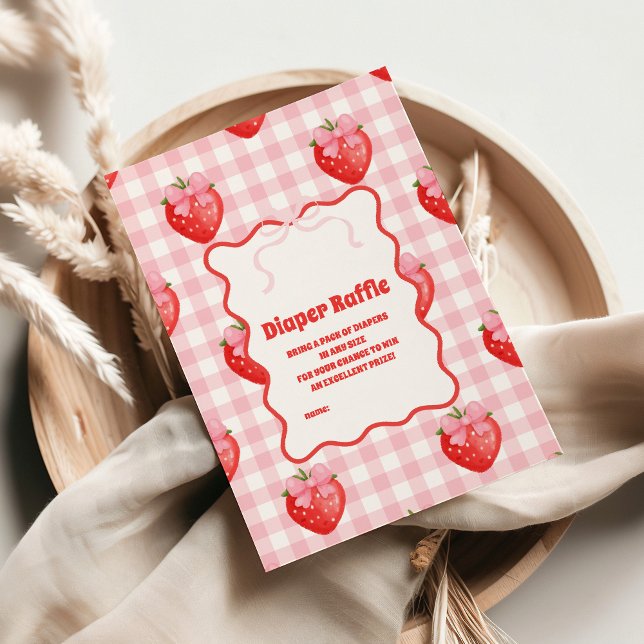 Cartão De Informações Berry Sweet Diapper Raffle (Criador carregado)