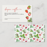 Berry Sweet Strawberry Chá de fraldas Raffle