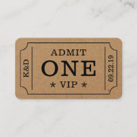 Bilhete de Admissão para Festa Moderna - Kraft Rús