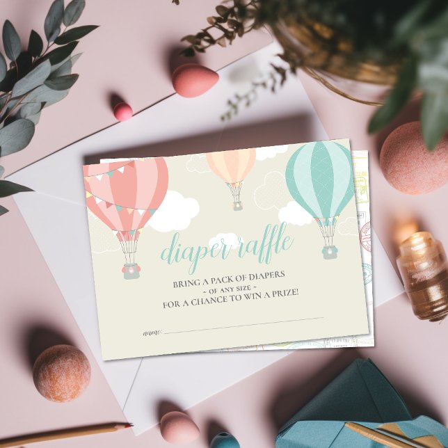 Cartão De Informações Bilhete de Ar Quente para Cima e Longa Fralda (Criador carregado)