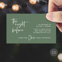 Bilhete de Bebida Adulto Festa da Noite Anterior