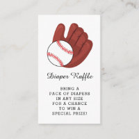Bilhete de Chá de fraldas de Baseball Boys Raffle