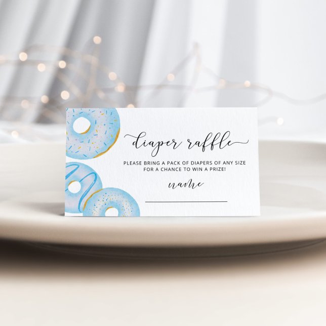 Cartão De Informações Bilhete de fralda azul (Criador carregado)