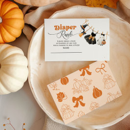 Cartão De Informações Bilhete de Fralda da linha de costeletas do pequen