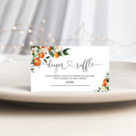 Cartão De Informações Bilhete de fralda de chá de fraldas bonito