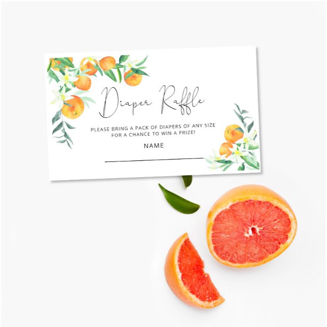 Cartão De Informações Bilhete de fralda de chá de fraldas bonito (Criador carregado)