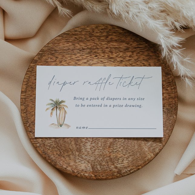 Cartão De Informações Bilhete de Fralda de Chá de fraldas Costeira Raffl (Criador carregado)