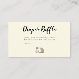 Cartão De Informações Bilhete de Fralda de ursos-abaulados