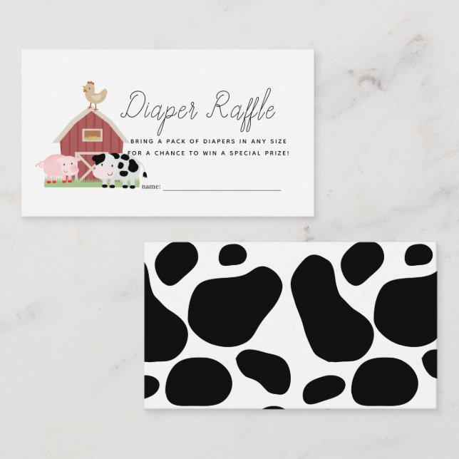 Cartão De Informações Bilhete de Fralda do Estaleiro de Criação (Frente/Verso)