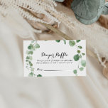 Cartão De Informações Bilhete de Fralda Eucalyptus Calliografia Raffle<br><div class="desc">Esta placa de fralda de elenco de elenco de caligrafia de eucalipto é perfeita para um chá de fraldas moderno. A design apresenta galhos e folhas botânicas elegantes e desenhadas a aquarela e desenhadas à mão.</div>
